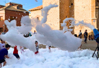 Fiesta de la espuma en Teruel